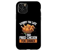 Scusate il ritardo, ho mangiato pollo fritto Funny Chicken Wings Custodia per iPhone 11 Pro