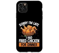 Scusate il ritardo, ho mangiato pollo fritto Funny Chicken Wings Custodia per iPhone 11 Pro Max
