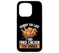 Scusate il ritardo, ho mangiato pollo fritto Funny Chicken Wings Custodia per iPhone 15 Pro