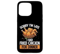 Scusate il ritardo, ho mangiato pollo fritto Funny Chicken Wings Custodia per iPhone 15 Pro Max