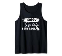 Scusate Il Ritardo, Ho Visto Un Cane con Frasi sarcastiche Divertenti Canotta