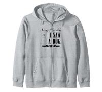 Scusate Il Ritardo, Ho Visto Un Cane con Frasi sarcastiche Divertenti Felpa con Cappuccio