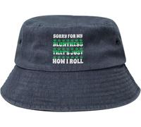 Scusate La Mia Franchezza, È Il Mio Modo di Fare. Uomo Donne Cotone Secchio Cappelli Protezione Solare Cappello da Sole Confortevole Bucket Hat per Estate Viaggi Campeggio