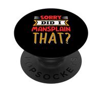 Scusate Mi Sono Spiegato Male? Dire Mansplain Mansplaining PopSockets PopGrip Adesivo