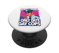 Scusate signore, esco solo con poliziotti gay orgoglio divertente PopSockets PopGrip Adesivo