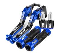 SCUUBE Accessori Moto Pieghevoli Regolabili Leve Freno Frizione Manopole estremità per Yama&ha YZFR125 2022 2021 2020 YZF R125 2023 2024 Leve manuali per Moto(Blu)