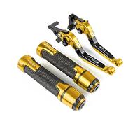 SCUUBE per B&M&W C600 Sport C600SPORT 2011 2012 2013 2014 2015 Moto Frizione Leva Freno Allungabile Regolabile Pieghevole Leve Manopole Manubrio Leve manuali per Moto(Oro)