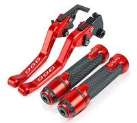 SCUUBE per Ducati 996 996B SPS/R 1999 2000 2001 Moto Breve Freno Frizione Leve Manopole Manubrio estremità Accessori CNC con A Leve manuali per Moto(Rosso)