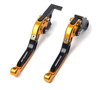 SCUUBE per Hon&da Integra 750 DCT Integra750 2014-2018 Moto in Alluminio Pieghevole Regolabile Estensione Leve Frizione Freno Accessori Leve manuali per Moto (Colore : Oro Nero)