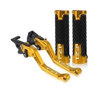 SCUUBE per Yama&ha FZ1FAZER FZ1 Faz&er 2006-2015 2007 2008 Moto Manubrio Leve Freno Frizione Regolabili Manopole Maniglia Leve manuali per Moto(Oro)