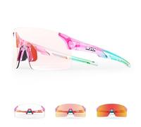 SCVCN Occhiali da Ciclismo Fotocromatici Occhiali da Mountain Bike per Uomo Donna Occhiali da Sole Sportivi Senza Cornice S142