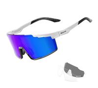 SCVCN Polarizzati Occhiali Da Ciclismo Con 3 Lenti Intercambiabili TR90 Sport Occhiali Da Sole Uomo Donna Corsa MTB Bicicletta Running Mountain Bike Occhiali