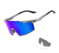 SCVCN Polarizzati Occhiali Da Ciclismo Con 3 Lenti Intercambiabili TR90 Sport Occhiali Da Sole Uomo Donna Corsa MTB Bicicletta Running Mountain Bike Occhiali