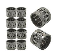 SCVYLNZ 10 Pezzi/Lotto Cuscinetti ad Aghi Frizione boccola di Supporto Adatta for 268 50 51 55 154 254 Parti di Ricambio for Motosega 503 2534-01