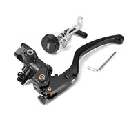 SCVYLNZ Adatto for 7 8 22 mm 19rcs montaggio radiale cilindro freno frizione leve freni idraulici moto(Black Brake Lever)