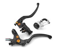 SCVYLNZ Adatto for 7 8 22 mm 19rcs montaggio radiale cilindro freno frizione leve freni idraulici moto(Black Clutch Lever)