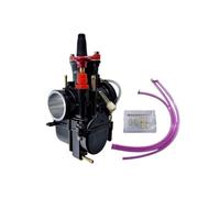 SCVYLNZ Adatto for carburatore PWK (24-34 mm) - -, Finitura Nera con Flusso di Carburante Regolabile(28mm)