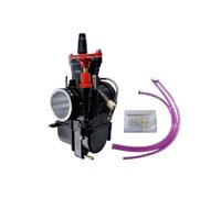 SCVYLNZ Adatto for carburatore PWK (24-34 mm) - -, Finitura Nera con Flusso di Carburante Regolabile(32mm)