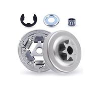 SCVYLNZ Adatto for Motosega 3/8" -7T Spur Tamburo Frizione pignone Cuscinetto Kit 5 Pezzi Parti di Ricambio con Cuscinetto ad Aghi Frizione rondella E-Clip