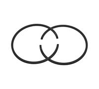 SCVYLNZ Anello pistone 42mmx1.5mm Adatto for 445 445e 450, 450 Adatto for Motore Motosega 45.7 CC