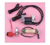 SCVYLNZ Bobina di accensione e Carica Adatta for GX160 GX200 5,5 CV 6,5 CV GX 160 200 Interruttore di Arresto Candela Motore Tosaerba Parte