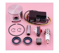SCVYLNZ Bobina di accensione, Kit pistone da 48 mm, Adatto for Interruttore di Arresto, paraolio, Cuscinetto della Candela, Motosega, Pezzo di Ricambio.