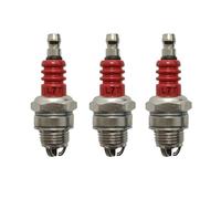 SCVYLNZ Candela di accensione a Tre Poli Adatta for Motosega L7T, decespugliatore 2500, 3800, 4500, 5200, Accessori for elettrodi a 2 Tempi, 3 Pezzi/Lotto