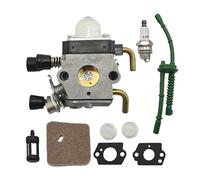 SCVYLNZ Carburatore Carb Filtro Aria Carburante Adatto for FS38 FS45 FS46 FS55 KM55 FS80 FS85 Filtro Aria Carburante Guarnizione Linea Carburatore Auto Car