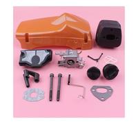 SCVYLNZ Coperchio del Motore del Cilindro, carburatore Adatto for Filtro dell'Aria 137 142, Tappo dell'olio del Carburante, Pezzo di Ricambio for Motosega