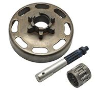 SCVYLNZ Gruppo pistone Olio Ruota dentata Tamburo Frizione 3/8"-6T for Motosega Adatto for 135 140 135E 140E E-Parte di Ricambio for attrezzo da Giardino