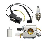 SCVYLNZ Kit Bobina di accensione carburatore Adatto for Motosega 340 345 346 350 353 E CS 2141 2145 2150 Filtro Carburante Candela