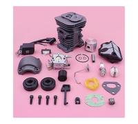 SCVYLNZ Kit Bobina di accensione carburatore Cilindro da 40 mm Adatto for Motosega 137 136 141 530069941, 545063901 Pistone Filtro Aria Carburante Linea