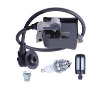 SCVYLNZ Kit Candela e Bobina di accensione Adatti for troncatrice TS400 TS460 Modulo Bobina di accensione a 3 bulloni Adatto for TS 400