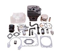 SCVYLNZ Kit carburatore pistone Cilindro da 47 mm Adatto for MS361 MS 361 Aria Carburante Olio Filtro Linea collettore Guarnizione decompressione