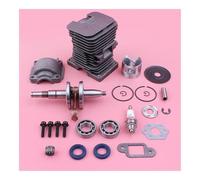 SCVYLNZ Kit Cilindro e pistone da 38 mm Adatto for MS180 018 MS 180 Albero Motore Cuscinetto manovella paraolio Coppa Motore Parte di Ricambio for Motosega