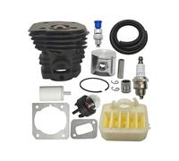 SCVYLNZ Kit Cilindro pistone da 44 mm Adatto for 350 351 353 346XP CS2150 Filtro Aria Carburante Linea decompressione Motosega Parte