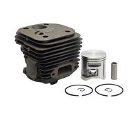 SCVYLNZ Kit Cilindro pistone da 50 mm Adatto for Motosega 372XP 372 365 X-TORQ 575255702 Ricambio Anello Perno Elastico
