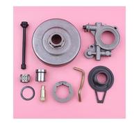 SCVYLNZ Kit Corona pignone Tamburo Frizione da 3/8" Adatto for Motosega 365 362 372 371 503521305 503521305 W Tubo Flessibile Olio ingranaggio a Vite Senza fine