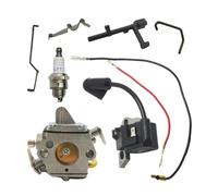 SCVYLNZ Kit di Asta dell'acceleratore, dell'interruttore della Bobina di accensione del carburatore, Adatto for MS180 MS170 018 017 MS 180 170, Pezzo di Ricambio for Motosega