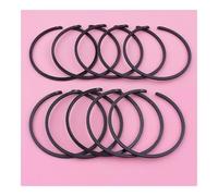 SCVYLNZ Kit di Fasce Elastiche for pistone da 10 Pezzi, Adatto for soffiatore for Motosega 028 029 034 MS191 MS290 BR400 SR400, 46 mm x 1,5 mm.