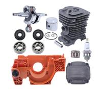 SCVYLNZ Kit di ricostruzione del Motore del Cilindro del Carter da 38 mm, Adatto for Motosega 137, 142, 137E e 142E, Placcato.