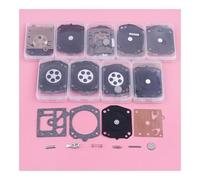 SCVYLNZ Kit di Riparazione e ricostruzione del diaframma del carburatore da 10 Pezzi/Lotto Adatto for Motosega Tipo 362, 365, 371 e 372, Pezzo di Ricambio sostitutivo.