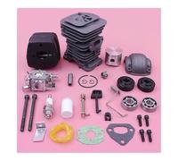 SCVYLNZ Kit di Riparazione for carburatore, Cilindro e pistone da 40 mm, Adatto for motoseghe 136, 137, 141 e 142 530069941, 530071987, 530069415