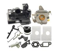 SCVYLNZ Kit Filtro Aria carburatore Adatto for Motosega MS170 MS180 017 018 Guarnizione Filtro Aria Collettore di Montaggio Grilletto acceleratore