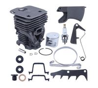 SCVYLNZ Kit grilletto acceleratore pistone Cilindro da 44 mm Adatto for Motosega 445 450 450E n. 544119802 544013801 544099901 544099801 544099701