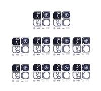 SCVYLNZ Kit Guarnizione diaframma carburatore Adatto for HS81T HS81R HS86T C1Q-S140 e C1Q-S140A RB-158 RB158