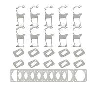 SCVYLNZ Kit guarnizioni Cilindro Carter 10 Pezzi Adatto for Pezzi di Ricambio for Motosega 353 350 340 345 346 XP