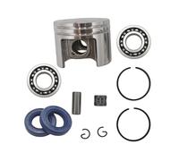SCVYLNZ Kit guarnizioni Olio Cuscinetto Albero Motore Anelli pistone da 38 mm Adatto for Motosega MS180 018 MS 180 Parte Motore 11300302004, 96380031581