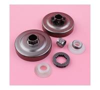 SCVYLNZ Kit ingranaggio a Vite Senza fine con Corona del pignone del Tamburo della Frizione Adatto for 340 345 350 445 445E 450 450E Attrezzo di Ricambio for Motosega