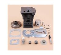 SCVYLNZ Kit Perno pistone Cilindro da 33,5 mm Adatto for Accessori S25 25cc 2500, Strumento Filtro Tubo Flessibile Carburante decespugliatore Parte